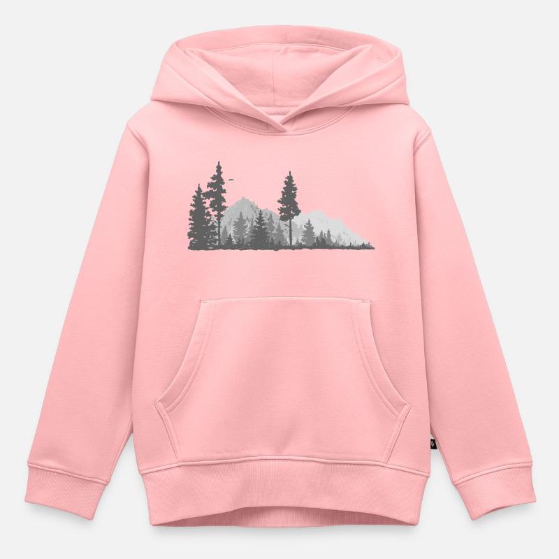 Nature - Sweat Premium à capuche enfant bio - rose