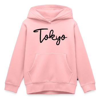 Tokyo, Japon, Tokyo - Sweat Premium à capuche enfant bio - rose - Devant - AI Model Kid Female (0cm)