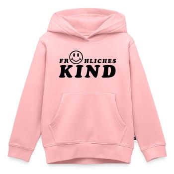 enfants - Sweat Premium à capuche enfant bio - rose - Devant - AI Model Kid Female (0cm)