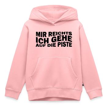 Mir reichts ich gehe auf die Piste - Kinder Premium Organic Hoodie - Rosa - Vorne - AI Model Kid Female (0cm)