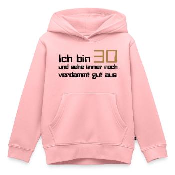 30 - Kids Premium Organic Hoodie - rose - Front - AI Model Kid Female (0cm)