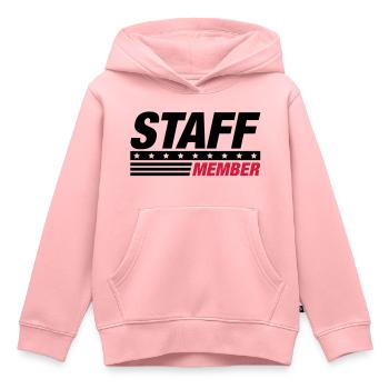 staff - Kinder Premium Organic Hoodie - Rosa - Vorne - AI Model Kid Female (0cm)