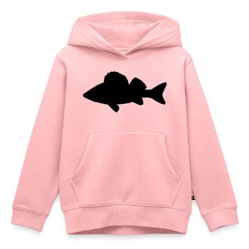 Perche - Sweat Premium à capuche enfant bio - rose - Devant - AI Model Kid Female (0cm)
