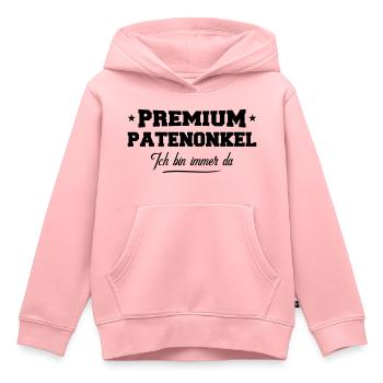 patenonkel premium - Kinder Premium Organic Hoodie - Rosa - Vorne - AI Model Kid Female (0cm)