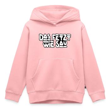 Das fetzt! - Kinder Premium Organic Hoodie - Rosa - Vorne - AI Model Kid Female (0cm)