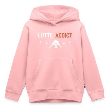 Süchtiges Wrestling - Kinder Premium Organic Hoodie - Rosa - Vorne - AI Model Kid Female (0cm)