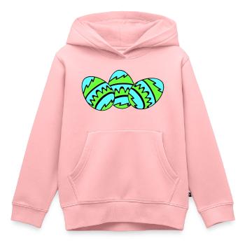 ostereier 03 - Kinder Premium Organic Hoodie - Rosa - Vorne - AI Model Kid Female (0cm)