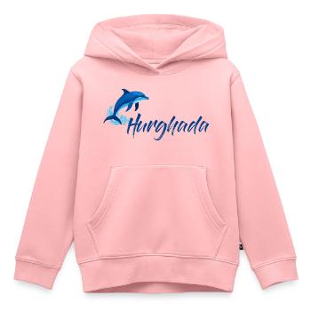 Tourisme Hurghada Égypte - Sweat Premium à capuche enfant bio - rose - Devant - AI Model Kid Female (0cm)