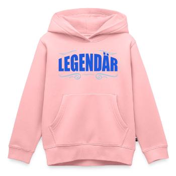 légendaire - Sweat Premium à capuche enfant bio - rose - Devant - AI Model Kid Female (0cm)