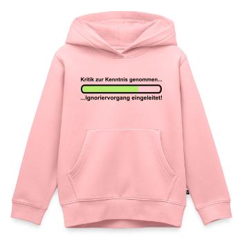 Ignoriervorgang - Kinder Premium Organic Hoodie - Rosa - Vorne - AI Model Kid Female (0cm)