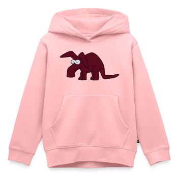 Erdferkel - Kinder Premium Organic Hoodie - Rosa - Vorne - AI Model Kid Female (0cm)
