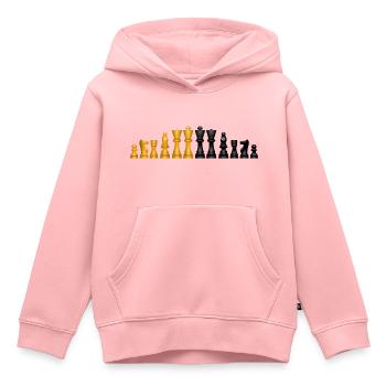 Chess pieces - Kids Premium Organic Hoodie - rose - Front - AI Model Kid Female (0cm)