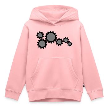 Zahnrader, Getriebe - Kinder Premium Organic Hoodie - Rosa - Vorne - AI Model Kid Female (0cm)