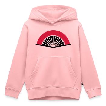 Fan - Kids Premium Organic Hoodie - rose - Front - AI Model Kid Female (0cm)