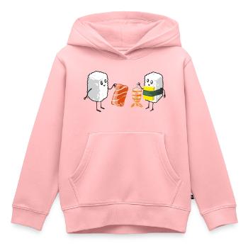 Sushi Shopping - Kinder Premium Organic Hoodie - Rosa - Vorne - AI Model Kid Female (0cm)