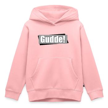 gudde - Kinder Premium Organic Hoodie - Rosa - Vorne - AI Model Kid Female (0cm)