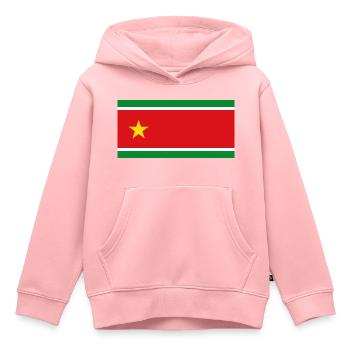 Guadeloupe Flagge - Kinder Premium Organic Hoodie - Rosa - Vorne - AI Model Kid Female (0cm)