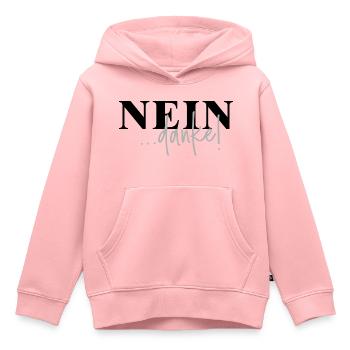 Nein danke - Kinder Premium Organic Hoodie - Rosa - Vorne - AI Model Kid Female (0cm)