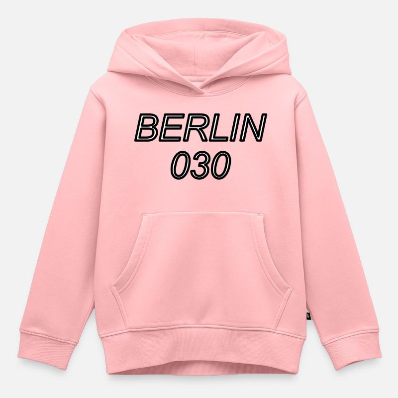 BERLIN 030 - Sweat Premium à capuche enfant bio - rose