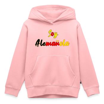 Cadeau allemand-espagnol espagnol espagnol - Sweat Premium à capuche enfant bio - rose - Devant - AI Model Kid Female (0cm)