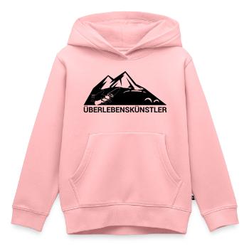 Survival-Ready #Überlebenskünstler - Kinder Premium Organic Hoodie - Rosa - Vorne - AI Model Kid Female (0cm)