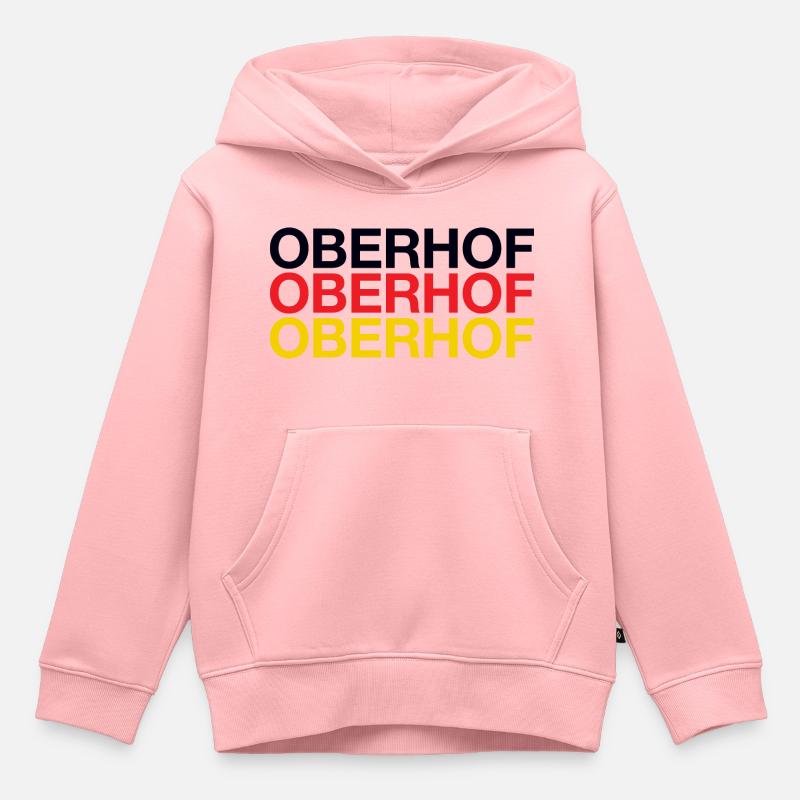 OBERHOF - Sweat Premium à capuche enfant bio - rose