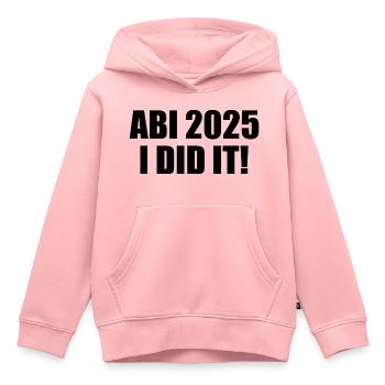 Abi 2025 ik heb het gedaan - Kinder Premium hoodie biologisch - roze - Voor - AI Model Kid Female (0cm)