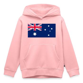 Australien - Kinder Premium Organic Hoodie - Rosa - Vorne - AI Model Kid Female (0cm)