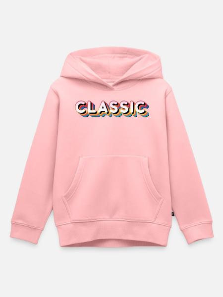 Retro Klassik - Kinder Premium Organic Hoodie - Rosa