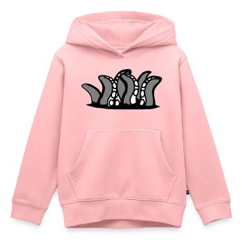 Tentakel Kraken Monster Boden Loch Alien Horror - Kinder Premium Organic Hoodie - Rosa - Vorne - AI Model Kid Female (0cm)