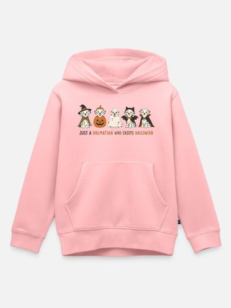 Dalmatiner-Halloween-Crew - Kinder Premium Organic Hoodie - Rosa