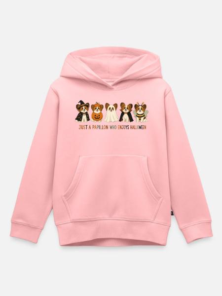 Papillon Halloween-Crew - Kinder Premium Organic Hoodie - Rosa
