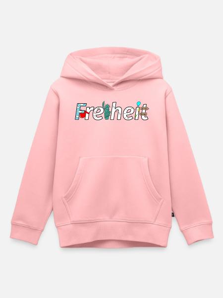 Freiheit Design - Kinder Premium Organic Hoodie - Rosa
