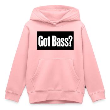 Hast du Bass? - Kinder Premium Organic Hoodie - Rosa - Vorne - AI Model Kid Female (0cm)