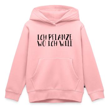 Pflanzen - Kinder Premium Organic Hoodie - Rosa - Vorne - AI Model Kid Female (0cm)