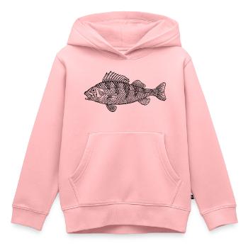 fish388 - Kinder Premium Organic Hoodie - Rosa - Vorne - AI Model Kid Female (0cm)
