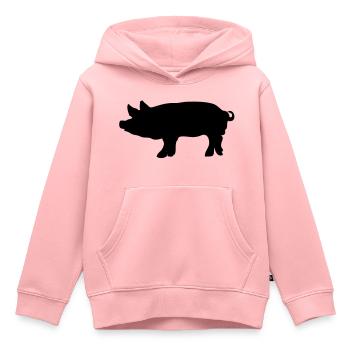 Schwein Schwein Schwein pork1 - Kinder Premium Organic Hoodie - Rosa - Vorne - AI Model Kid Female (0cm)
