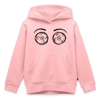 Monster 2 crazy eyes - Kids Premium Organic Hoodie - rose - Front - AI Model Kid Female (0cm)