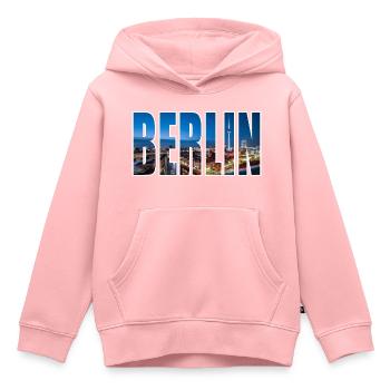 Berlin - Kids Premium Organic Hoodie - rose - Front - AI Model Kid Female (0cm)
