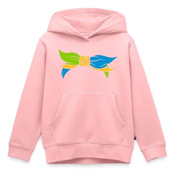 Bunte weibliche Kopfbedeckung Kopftuch - Kinder Premium Organic Hoodie - Rosa - Vorne - AI Model Kid Female (0cm)