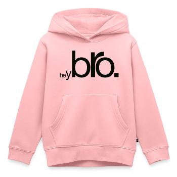 Salut Bro - Sweat Premium à capuche enfant bio - rose - Devant - AI Model Kid Female (0cm)