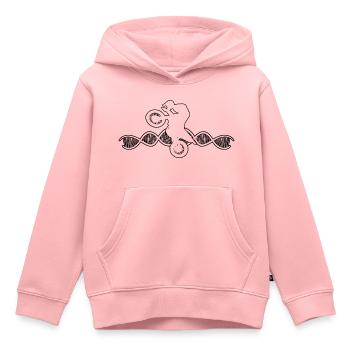Moto Motocycliste Motocross Fan de moto - Sweat Premium à capuche enfant bio - rose - Devant - AI Model Kid Female (0cm)