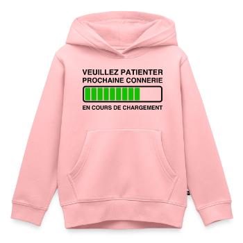 Bitte warten Weiter in Bearbeitung - Kinder Premium Organic Hoodie - Rosa - Vorne - AI Model Kid Female (0cm)
