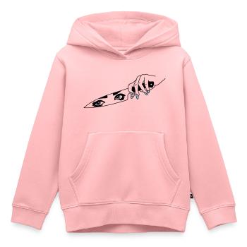 Schlechte Frau - Kinder Premium Organic Hoodie - Rosa - Vorne - AI Model Kid Female (0cm)