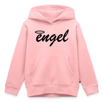 engel heiligenschein - Kinder Premium Organic Hoodie - Rosa - Vorne - AI Model Kid Female (0cm)