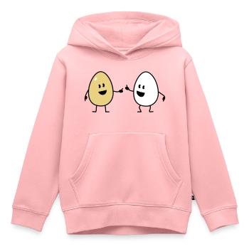 eggs - Kids Premium Organic Hoodie - rose - Front - AI Model Kid Female (0cm)