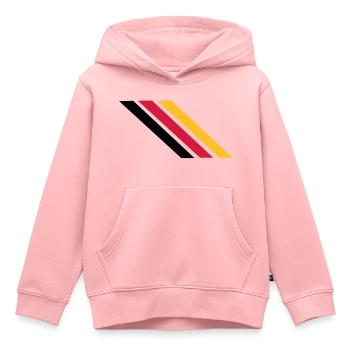 Deutschland Fahne - Kinder Premium Organic Hoodie - Rosa - Vorne - AI Model Kid Female (0cm)