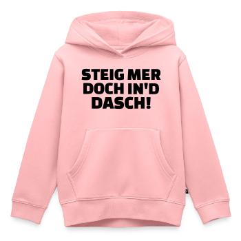 Steig mer doch in'd dasch - Kinder Premium Organic Hoodie - Rosa - Vorne - AI Model Kid Female (0cm)
