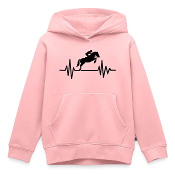Show jumping - Kids Premium Organic Hoodie - rose - Front - AI Model Kid Female (0cm)