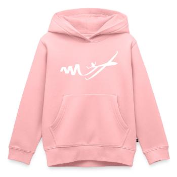 Segelflugzeug - Kinder Premium Organic Hoodie - Rosa - Vorne - AI Model Kid Female (0cm)